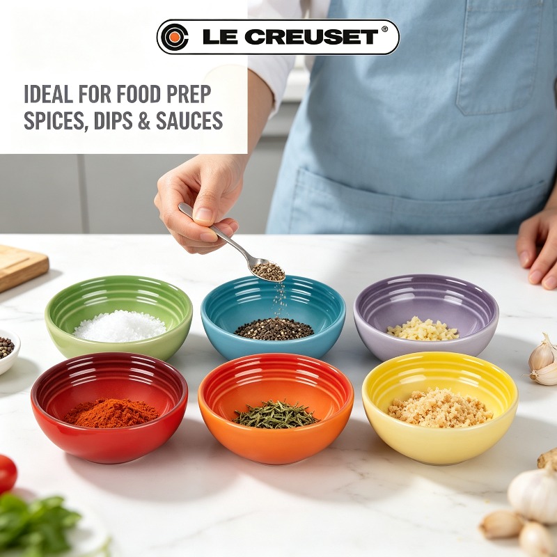LE CREUSET 6Pcs Gradient Stone - đánh giá và giá Meal Prep Bowl
