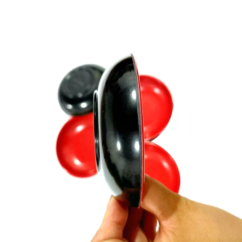 3Pcs Red And Black Round Melam - đánh giá và giá Meal Prep Bowl