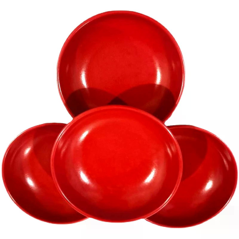 3Pcs Red And Black Round Melam - đánh giá và giá Meal Prep Bowl