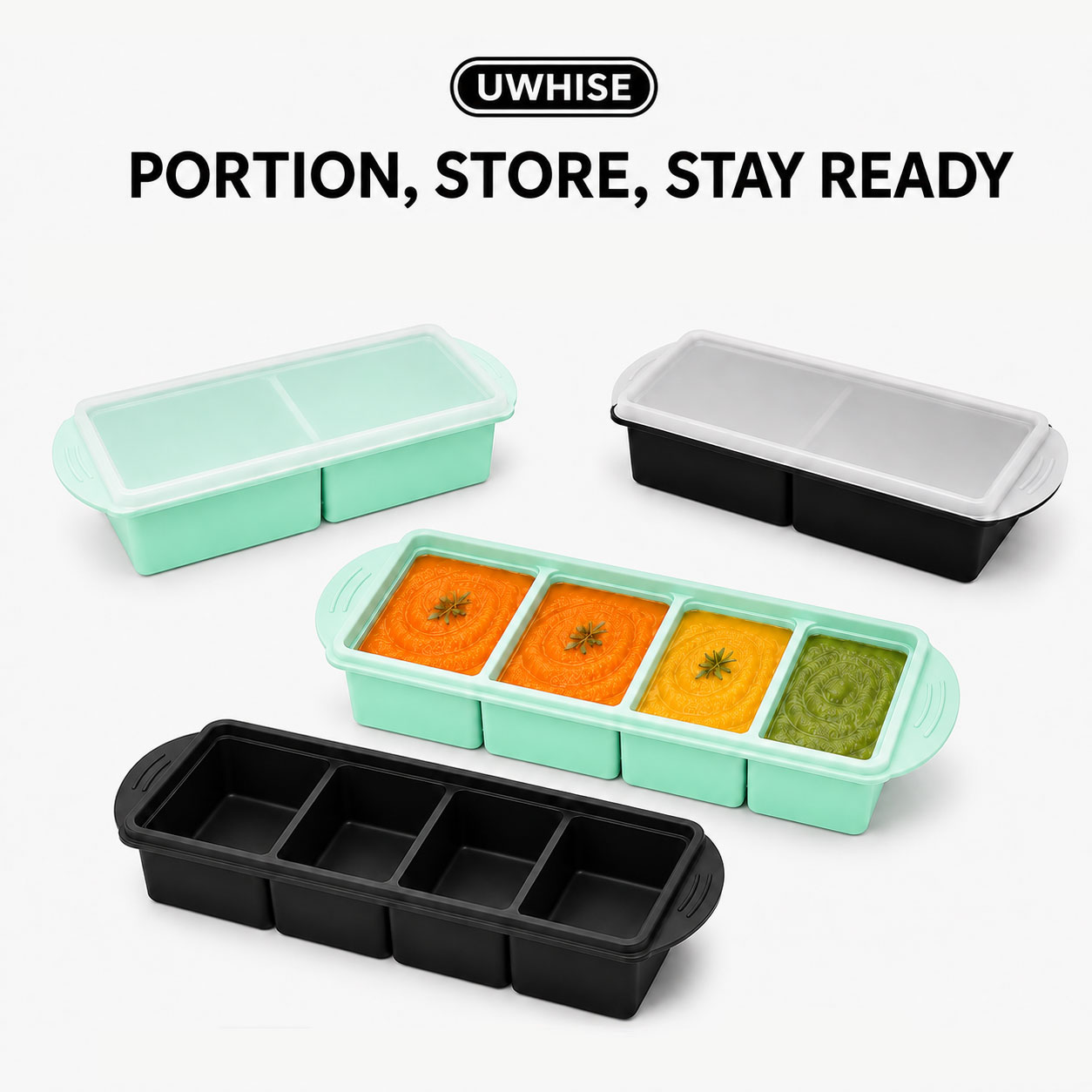 Uwhise Silicone Soup Freezer T - đánh giá và giá Meal Prep Template
