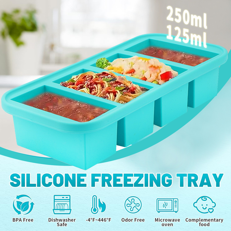 4 Covered Silicone Freezer Mol - đánh giá và giá Meal Prep Template