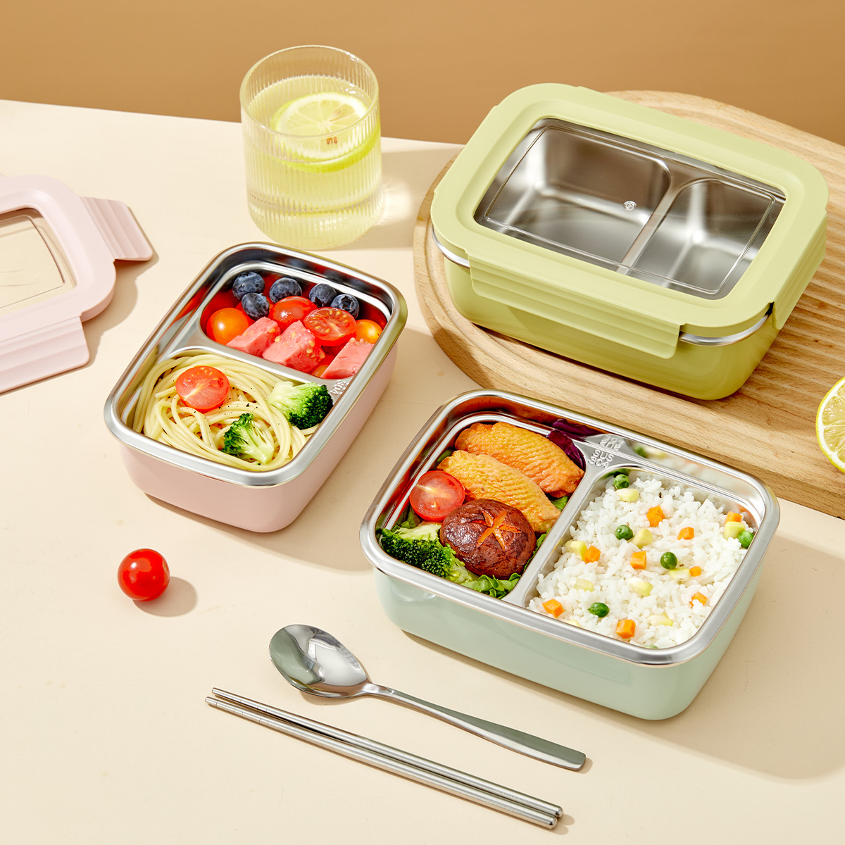 Microwave 304 Stainless Steel  - đánh giá và giá Meal Prep Bowl