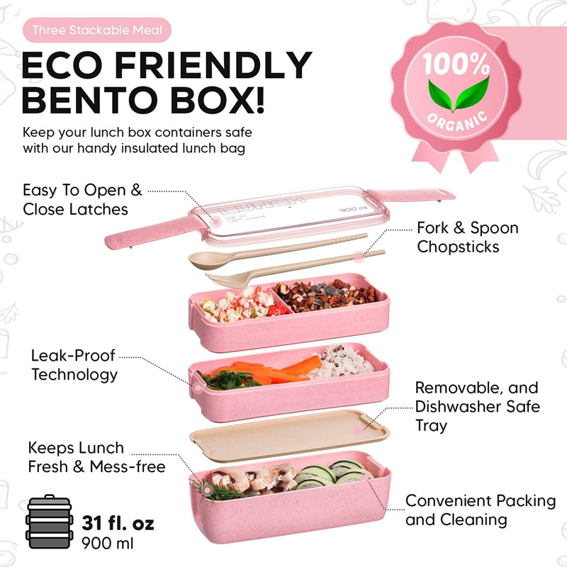 3-In-1 Compartment Wheat Straw - đánh giá và giá Meal Prep Kitchen