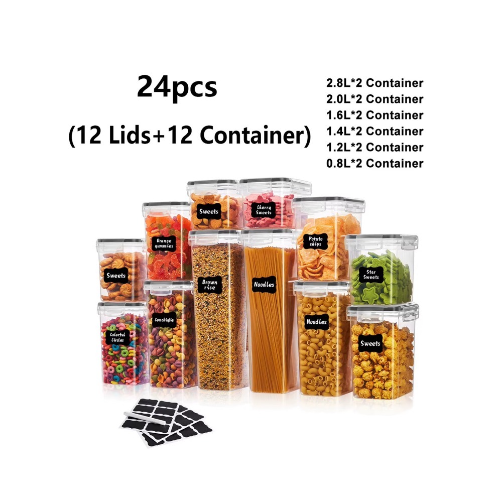 24Pcs Sealed Food Storage Cont - đánh giá và giá Meal Prep With Rice